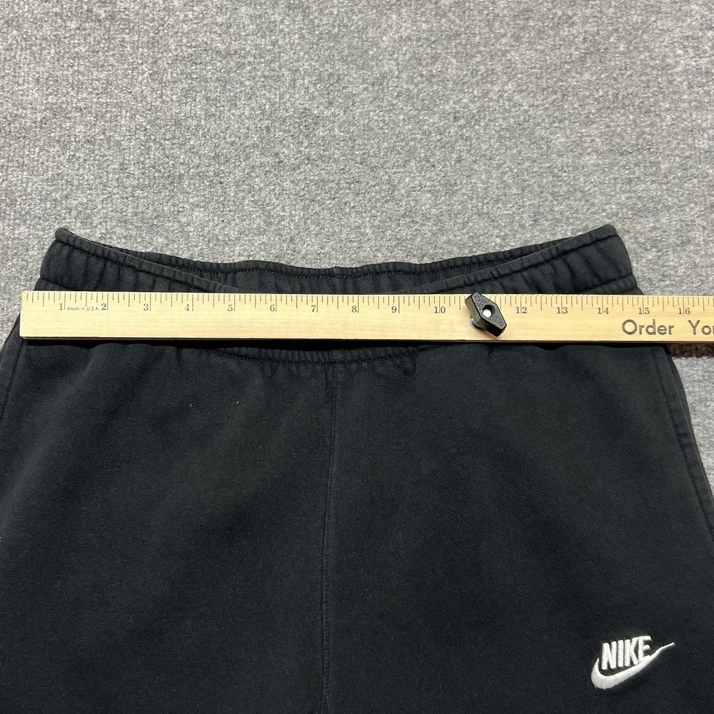 Nike Sweatpants Mens Medium Black Fleece Elastic Waist Pockets Gym BV2707-00A